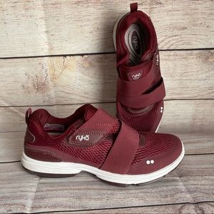 Ryka Devotion Plus Cinch Walking Sneaker Shoes Red 8